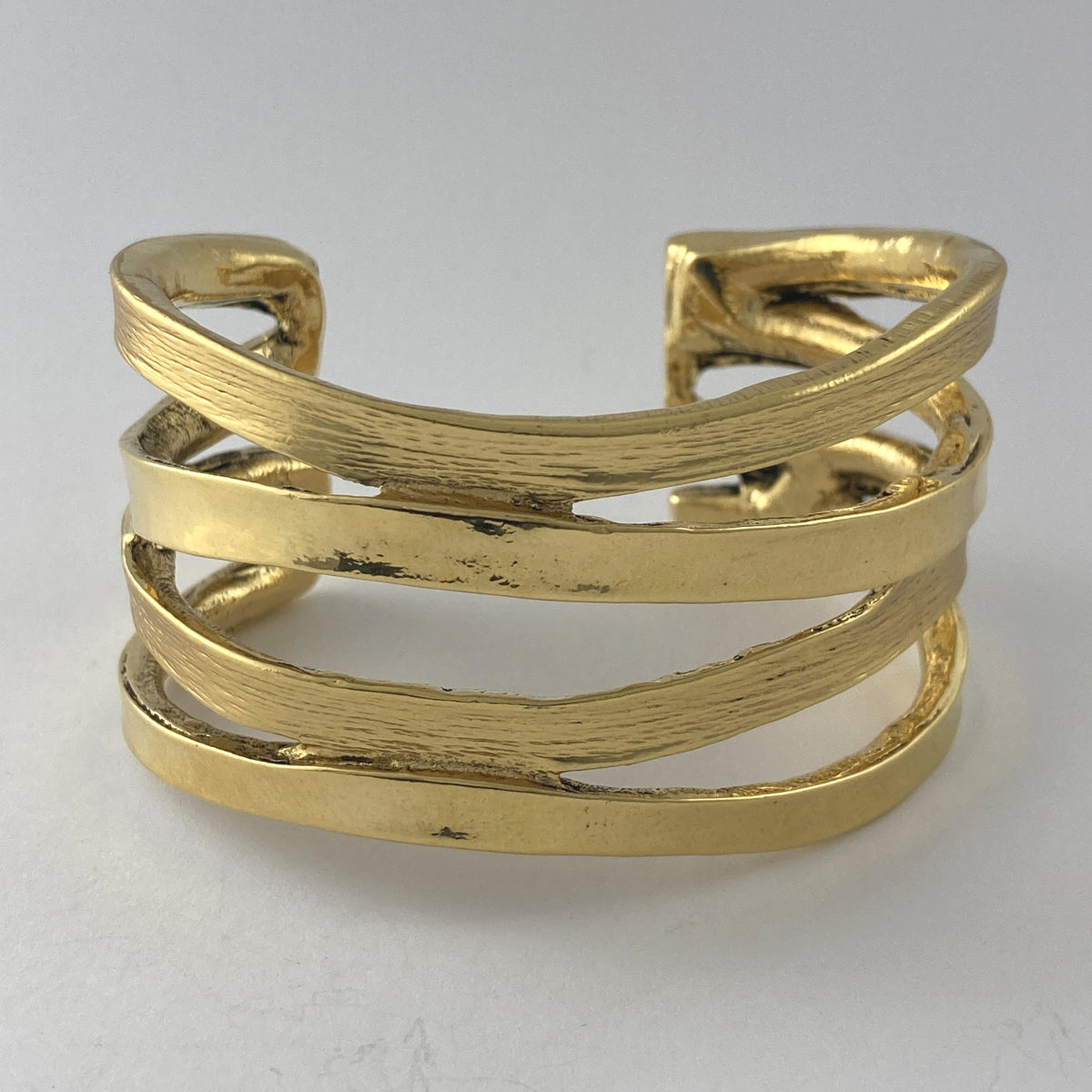 Bracelet Moderniste En Métal Argenté Signé J. Boetsch Creation (occasion)